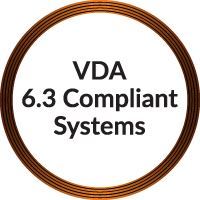VDA 6.3 Compliant systems