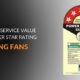 How to improve Service Value for a Higher Star Rating in Ceiling Fans?