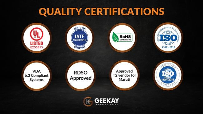GK Winding Wires Quality Certifications