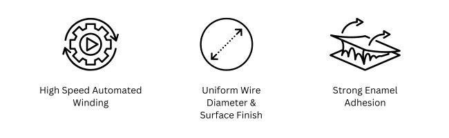 how good windability in enamelled copper winding wire helps in production efficiency